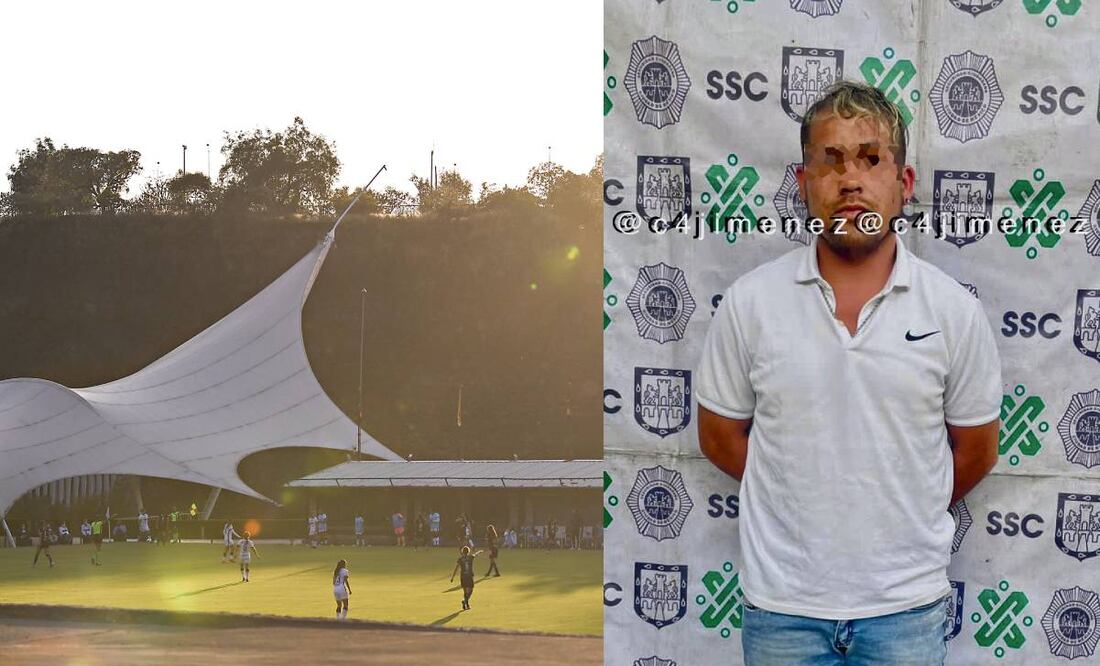 El presunto ladrón de La Cantera de Pumas ya fue capturado. Foto: Especial