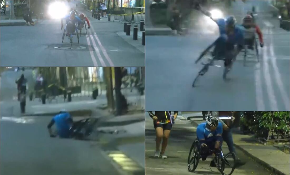 Así fue el accidente que sufrió el deportista Pedro Gandarilla. FOTO: Capturas