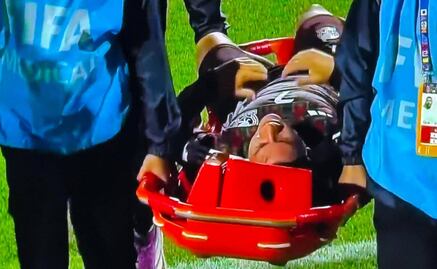 Alexei Domínguez salió entre lágrimas por una lesión en el partido México vs Argentina 