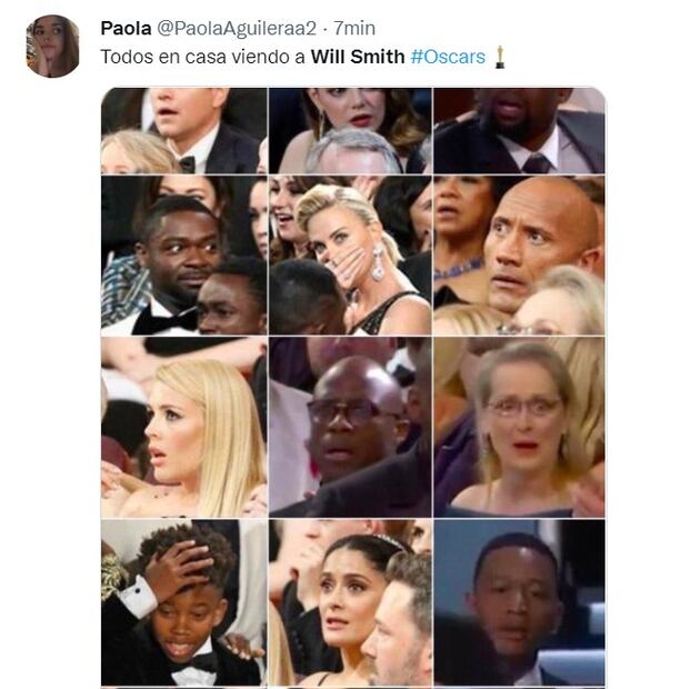 Will Smith y los 10 mejores memes de los premios Oscar 2022