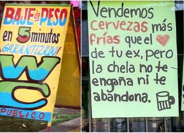 10 letreros callejeros que son “joyas” de la mercadotecnia