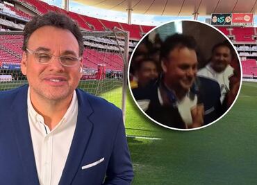 Así fue la reacción de David Faitelson tras la agresión que sufrió al término del Chivas vs América