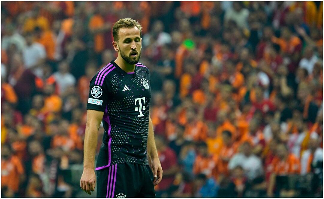 Harry Kane lamentándose con el Bayern Munich / FOTO: AFP