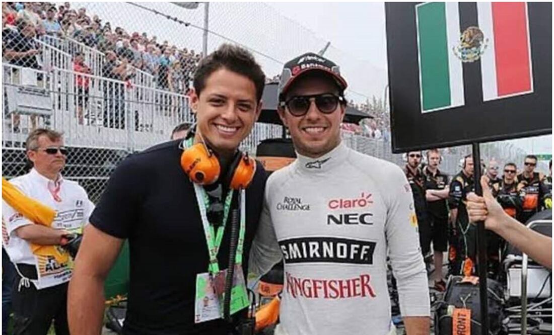 Javier 'Chicharito' Hernández y Sergio 'Checo' Pérez en el GP de Estados Unidos / FOTO: Especial