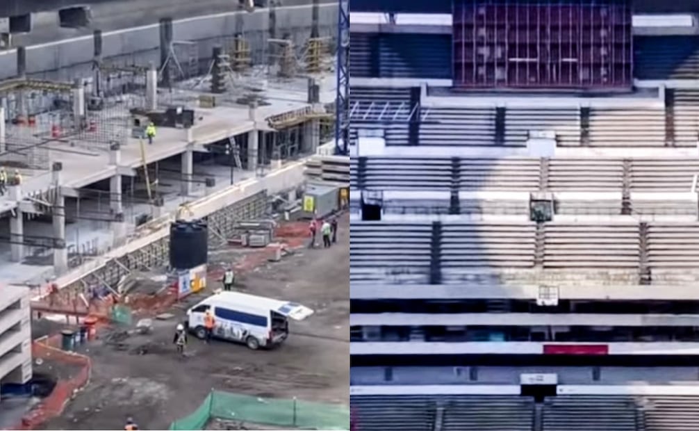 Remodelaciones en el Estadio Azteca - Foto: @MXESTADIOS en X