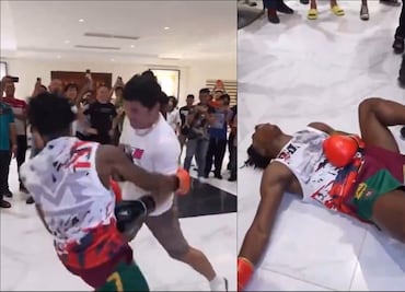 ¡Aún tiene buena pegada! Manny Pacquiao 'manda a la lona' a streamer en pelea de 'exhibición'