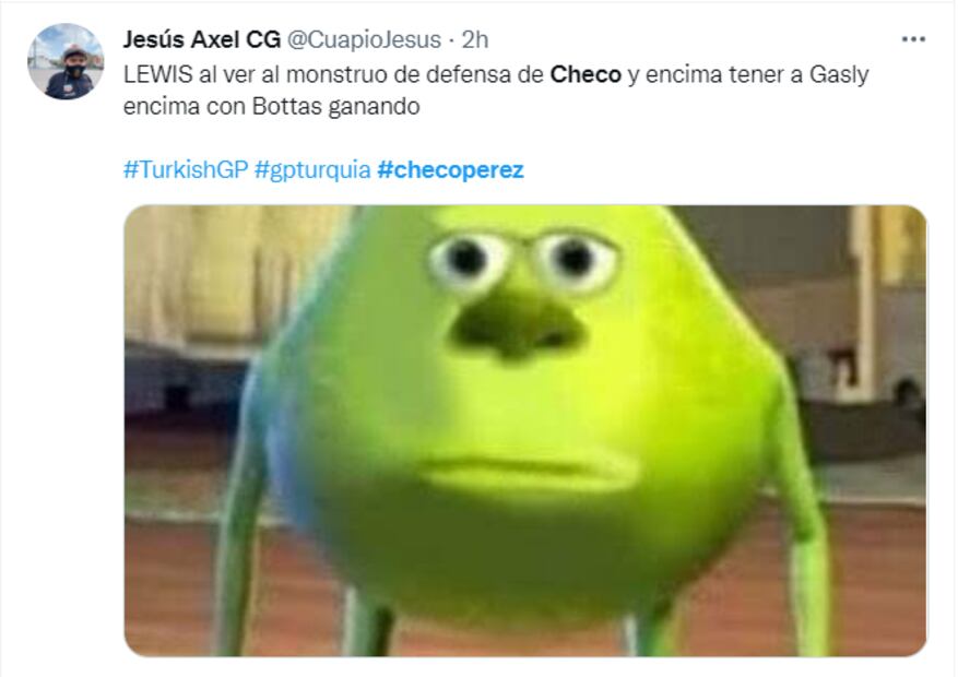 "Checo" Pérez se vuelve a subir al podio, aquí los mejores memes