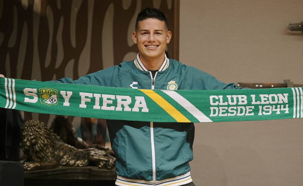 James ya externó sus primeras palabras como jugador de la Fiera.  Foto: @clubleonfc.