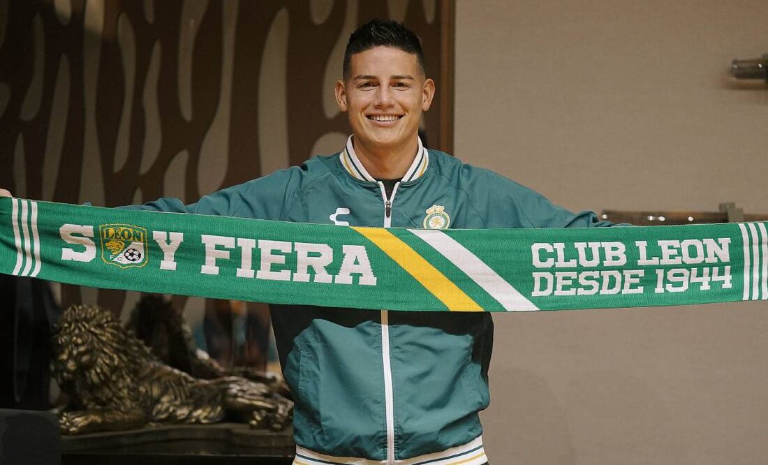 James ya externó sus primeras palabras como jugador de la Fiera.  Foto: @clubleonfc.