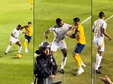 Brian Rodríguez se salvó de un codazo en el triunfo ante Tigres; usuarios reaccionan en redes