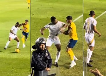 Brian Rodríguez se salvó de un codazo en el triunfo ante Tigres; usuarios reaccionan en redes