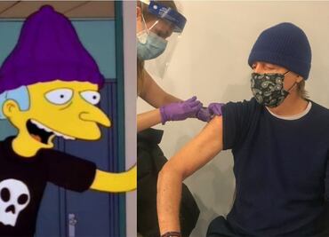 Paul McCartney se vacuna contra Covid y es igualito a Mr. Burns