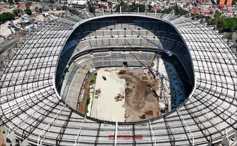 Así avanzan las remodelaciones del Estadio Azteca de cara al próximo Mundial. FOTO: Especial