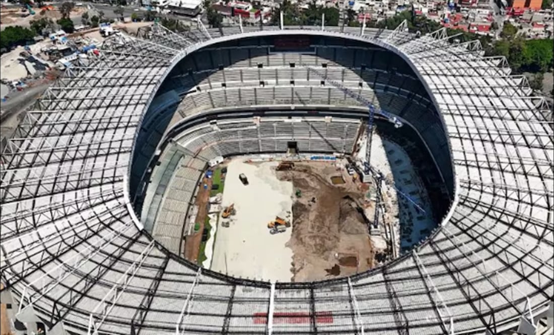 Así avanzan las remodelaciones del Estadio Azteca de cara al próximo Mundial. FOTO: Especial