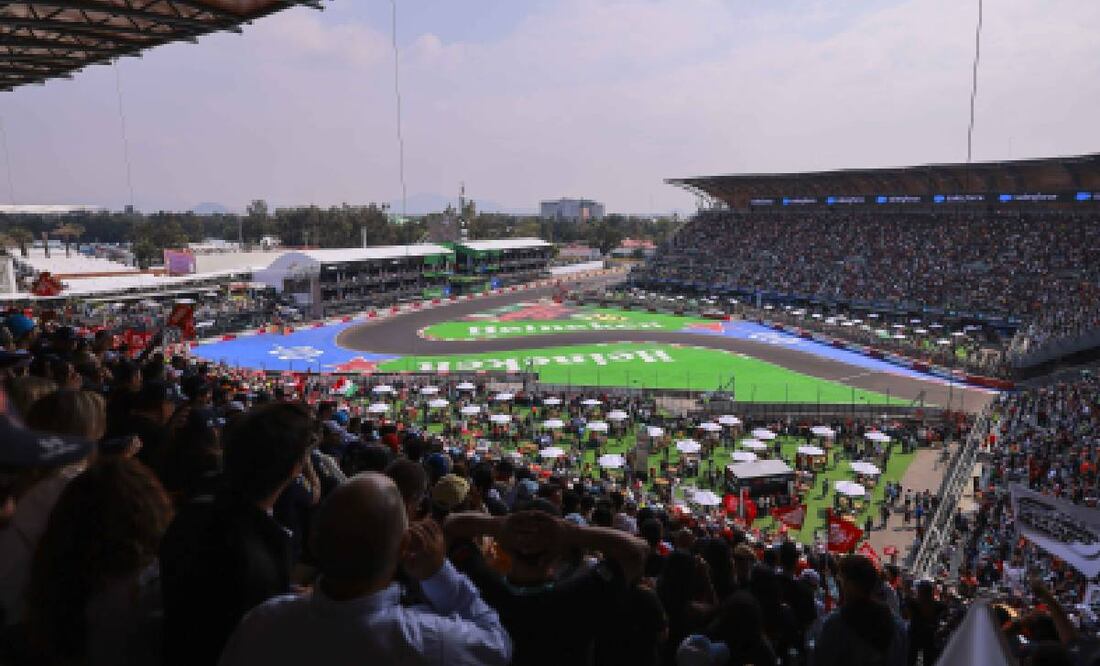 Así lució el Gran Premio de México desde las gradas en la edición 2024. FOTO: Imago7