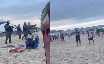Barristas del Fluminense golpearon a aficionados de Boca Juniors en playa de Copacabana
