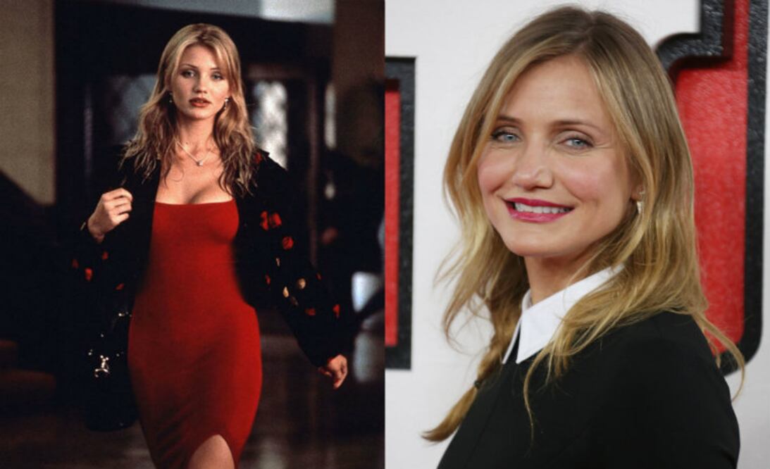 Fotos: Cameron Diaz en la cinta "La Máscara" (1994) y AP (2014)