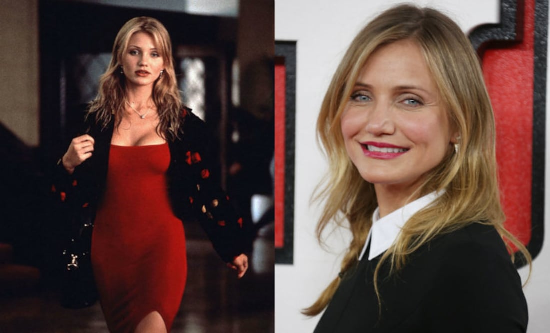 Fotos: Cameron Diaz en la cinta "La Máscara" (1994) y AP (2014)