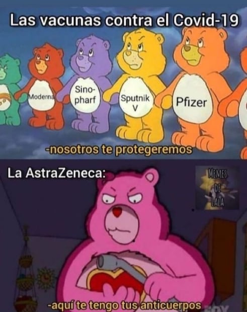 Vacunados con AstraZeneca reciben los efectos secundarios ¡con memes!