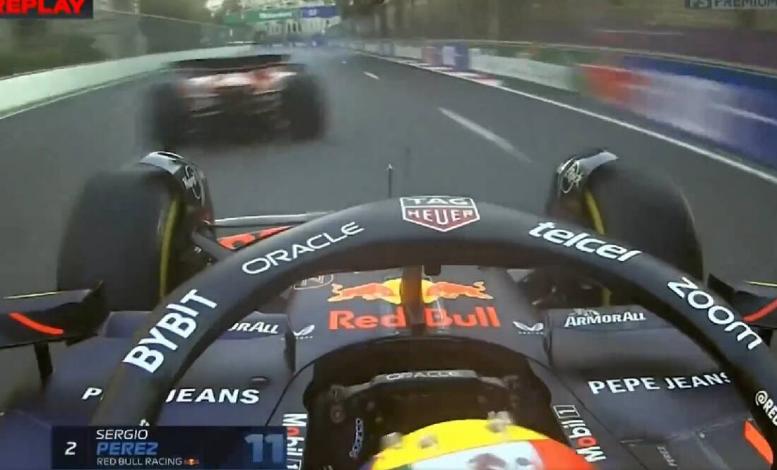 Checo Pérez explotó contra Carlos Sainz por bloquearlo y no permitirle superar a Charles Leclerc. Foto: Especial