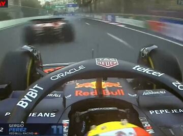 Checo Pérez se la mentó a Carlos Sainz y explotó contra piloto de Aston Martin en GP de Azerbaiyán