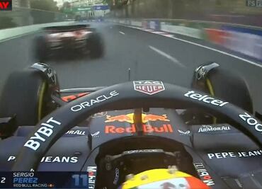 Checo Pérez se la mentó a Carlos Sainz y explotó contra piloto de Aston Martin en GP de Azerbaiyán