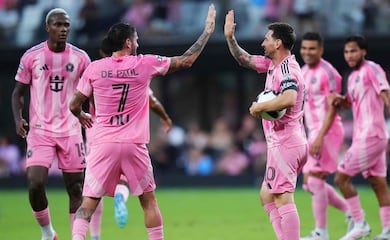 Rodrigo de Paul le dedica a Messi su gol vs Monterrey en Leagues Cup