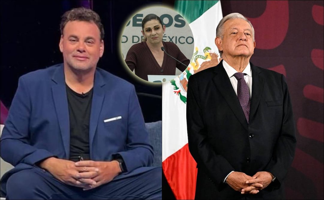 David Faitelson, Ana Gabriela Guevara y Andrés Manuel López Obrador. FOTOS: Especiales
