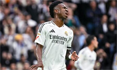 Vinicius Jr con una falla gigante en la derrota del Real Madrid