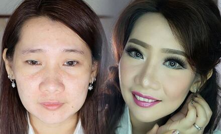 El verdadero rostro de las chicas asiáticas detrás del maquillaje 
