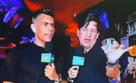 Oswaldo Sánchez y Kikin Fonseca son reventados por estar pasados de copas en programa de Televisa