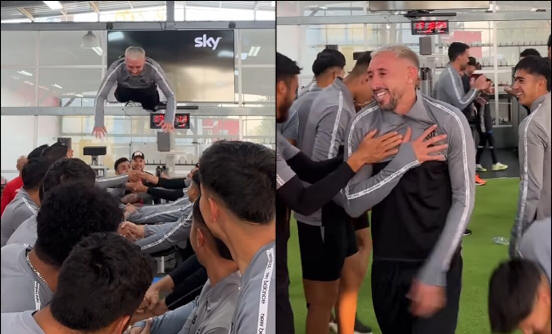 Así fue el recibimiento de Héctor Herrera por parte de sus nuevo compañeros en el Toluca. FOTOS: @tolucafc