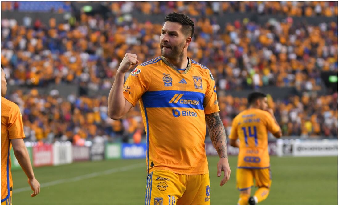 André-Pierre Gignac festejando el gol de Tigres contra Columbus / FOTO: Imago7