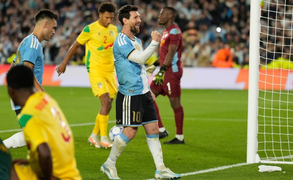 Messi en su despedida en el Monumental / Foto: AP