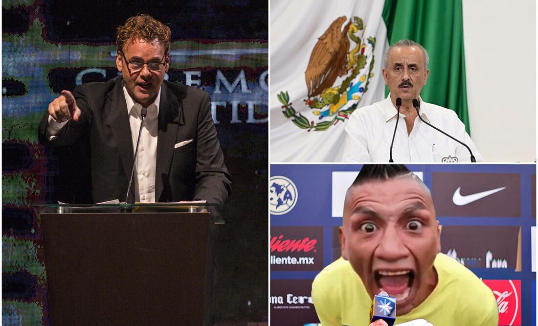 David Faitelson, Manuel Merino y Perro Rabioso (fanático del América) / FOTOS: Imago7, Gobierno de México y Captura