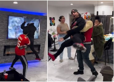 VIDEO: Aficionado de 49ers pierde el control tras el Super Bowl y destruye todo a su paso