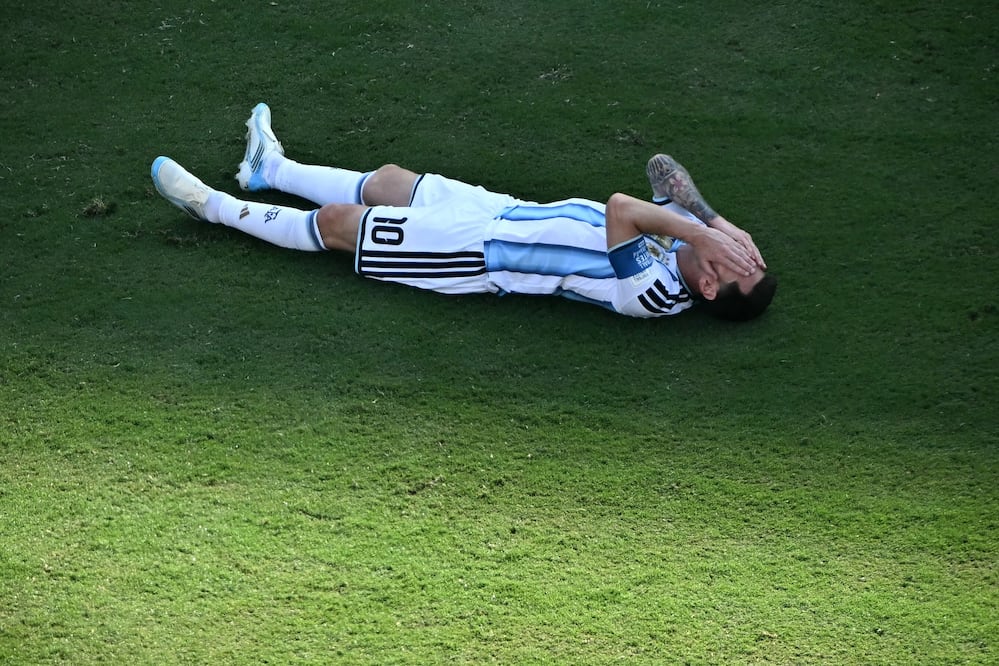 Lionel Messi en lamento, durante la final del Mundial de 2026 entre las selecciones de España y Argentina - Foto: AFP