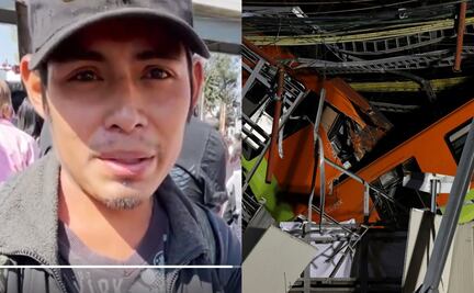 Él es Miguel, quien dormía bajo el metro de la Línea 12 que colapsó