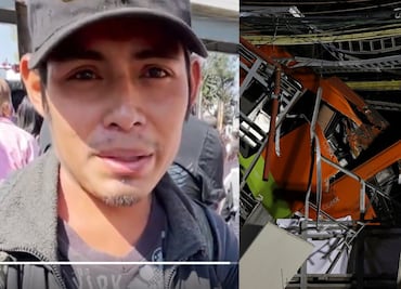 Él es Miguel, quien dormía bajo el metro de la Línea 12 que colapsó