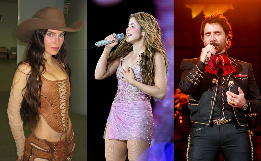 Belinda, Shakira y Alejandro Fernández cantarán en la ceremonia inaugural del Mundial de 2026 en el Estadio Ciudad de México - Fotos: AFP/@alexoficial y @belindapop en Instagram