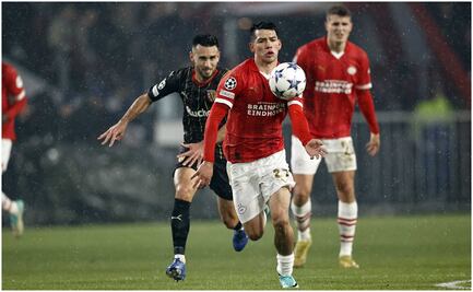 'Chucky' Lozano jugó 90' minutos en el triunfo del PSV sobre el Lens en Champions