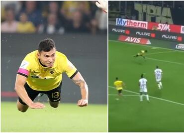 VIDEO: Orbelín Pineda marca espectacular gol con el AEK de Atenas