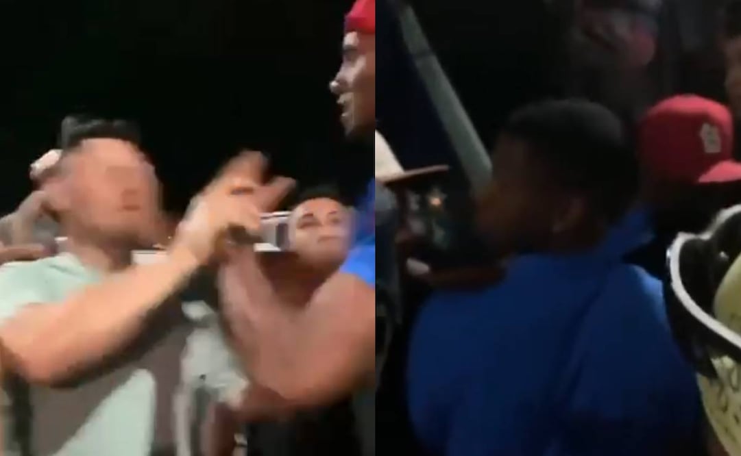 La acción causo que varios de sus compañeros bajaran del autobús para tranquilizar a Jerry Bengtson. Foto: Especial.