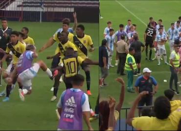 Batalla campal entre las selecciones Sub 15 de Argentina y Ecuador tras un partido amistoso