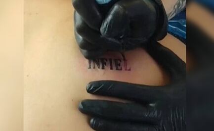 Mujer le “regala” tatuaje sorpresa a su novio infiel