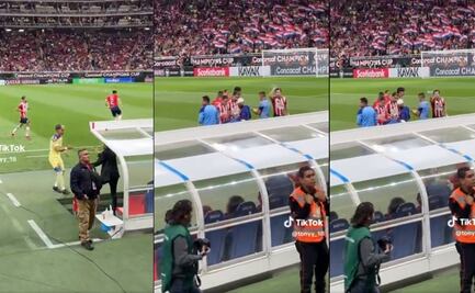 Alan Mozo intentó agredir al Chicote Calderón con una botella de agua antes de iniciar el Clásico