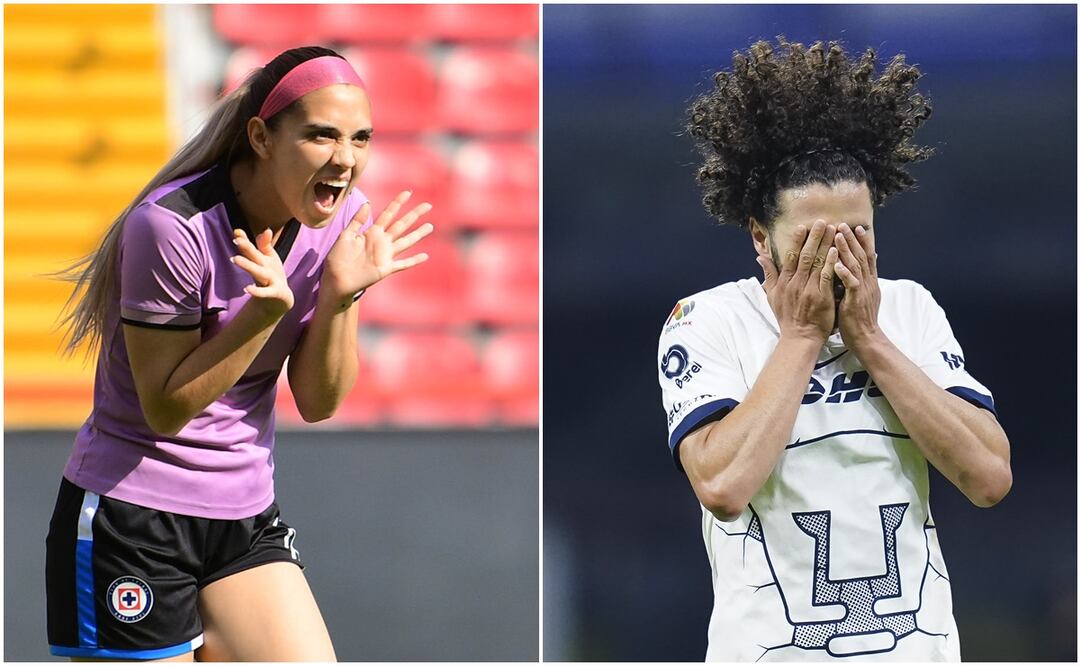 Nailea Vidrio con Pachuca y César Huerta con Pumas / FOTO: Imago7