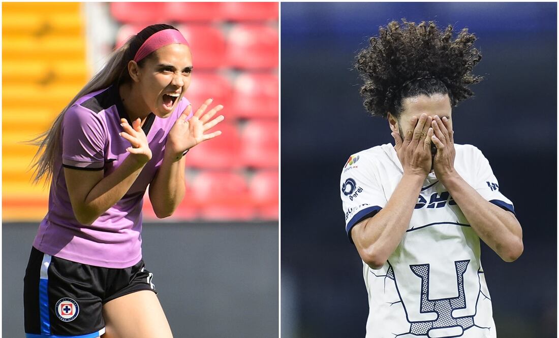 Nailea Vidrio con Pachuca y César Huerta con Pumas / FOTO: Imago7