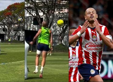 ¡A ver... métele uno así al Atlas! Chicharito practica sus goles de fantasía antes del Clásico Tapatío