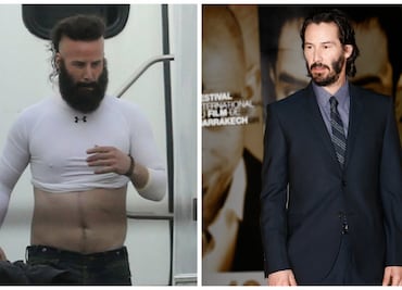 ¿Y ese nuevo look? Fotos de Keanu Reeves irreconocible